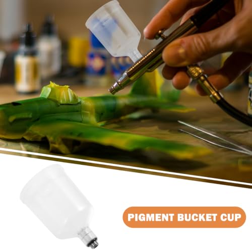 DIYEAH Airbrush Paint Cup Replacement 20cc Transparent Plastic Cup - size: 5.70X3.5X3.50CM