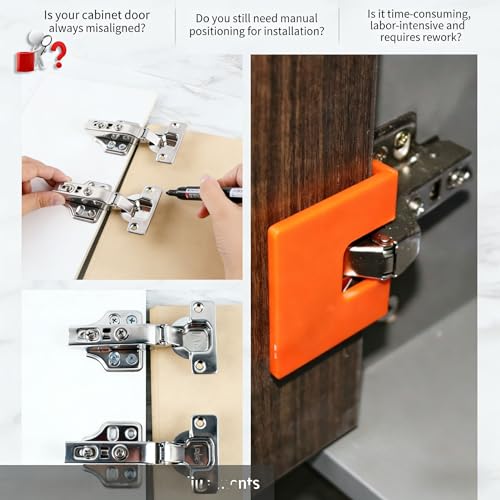 Cabinet Hinge Jig with Magnetic Guide, Door Hinge Installation Tool