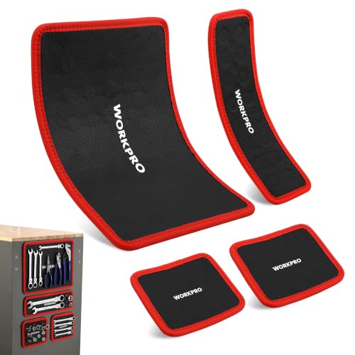 WORKPRO 4-Piece Magnetic Tool Mat - size: 4pc