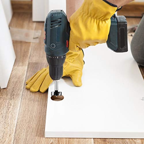 HPHOPE 40mm(1-9/16") Forstner Bit for Wood, High-Speed Steel, Round Shank - size: Ø 40mm(1-9/16")