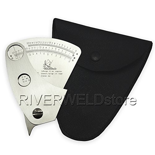 RIVERWELD Fan-Shaped Welding Gauge Sector Weld Gage