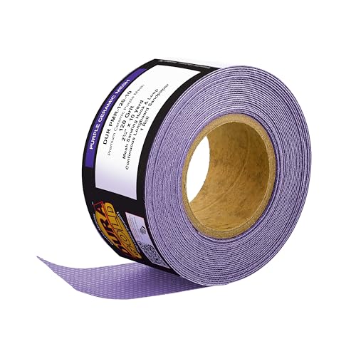 Dura-Gold Premium 120 Grit Purple Ceramic Mesh Longboard Sandpaper, 2-3/4" - style: 120 Grit