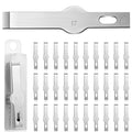 40 Pack 17 Hobby Knife Blades, High Carbon Steel Refills