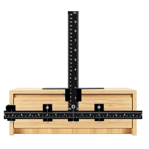 Aluminum Cabinet Hardware Jig Cabinet Handle Template for Knob Door Drawer - color: Black