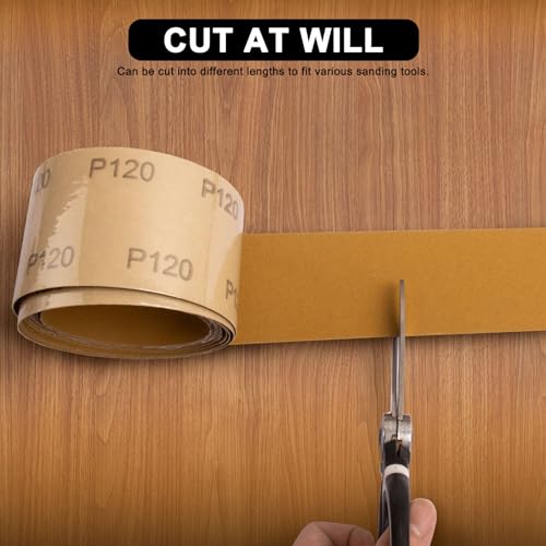 Total 20 Yards Long Continuous Roll Kit - 150 180 400 600 Grit PSA Longboard Sandpaper, 2-3/4" Wide - Self Adhesive Stickyback Sandpaper for Automotive, Woodworking, Hand Sanding Blocks - size: Mix Grit 150 180 400 600, style: Self Adhesive