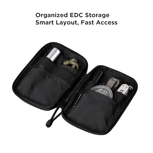 ALPAKA HUB Pouch Pro EDC Tool Pouch Black Axogrid 300D - color: Black Slim-Axogrid 300D