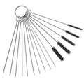 Carburetor Carbon Dirt Jet Remove Cleaner Tool Kit - color: 10 Cleaning Needles + 5 Nylon Brushes