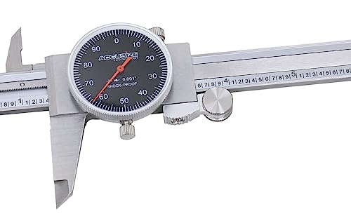 Accusize Black Face Dial Caliper 0-6 in x 0.001 in, P920-B216