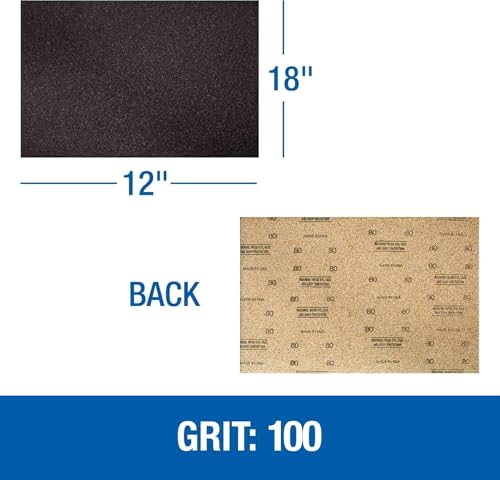 Mercer Industries 418020 Silicon Carbide 12" x 18" Floor Sanding Sheets, 20 Grit (20 pack) - color: Sheets, style: 20 Grit