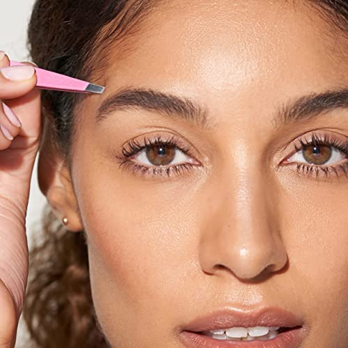 Tweezerman Exclusive Mini Slant –Tweezerman Tweezers for Eyebrows Tea Rose - style: Tea Rose