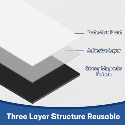 Magnet Sheets with Adhesive Backing,8.5" x 11"(Pack of 24) - size: 24PCS