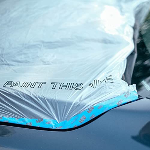ABN Clear Plastic Sheeting 10 Micron 16 x 350ft – Transparent Protective Masking Film – Automotive Painting & More