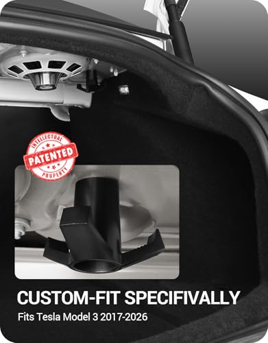 BASENOR 2026 Trunk Grocery Bag Hook for Tesla Model 3 Trunk Hook