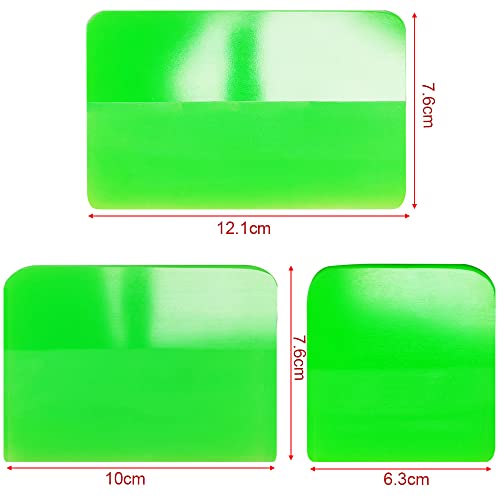 Gebildet 3 in 1 Anti-Scratch Rubber Squeegee, PPF & TPU Material for Car, Suitable for Vinyl Wrap & Window Tint - color: Green-e913