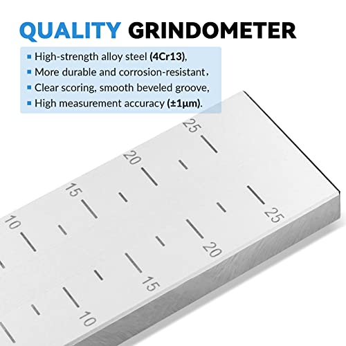 BAOSHISHAN 0-25μm Single Groove Grindometer Fineness Gauge - size: 25μm