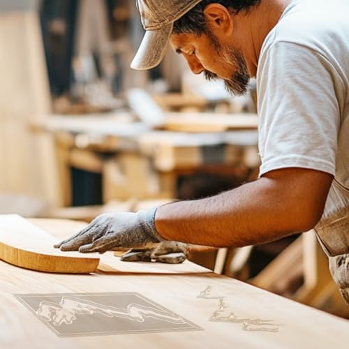 Mountain Router Template Acrylic Router Template for Woodworking Inlay Template Charcuterie Board Decorative Router Templates - style: Mountain