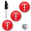 3pcs Golf Ball Marker Set, Golf Ball Line Marker Tool with Marking Pen