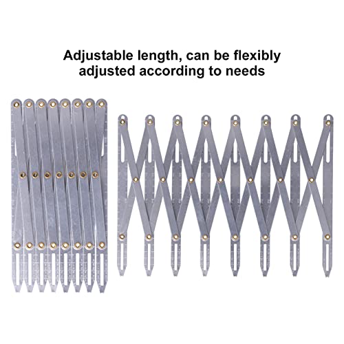 Expanding Sewing Gauge, Aluminum Buttonhole Spacer Expanding Crafting Sewing Gauge Ruler, Multifunctional Equidistant Measuring Marking Tool