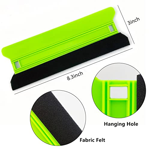 Umaki 8.3inch Large Vinyl Wrapping Felt Squeegee with 4inch Vinyl Squeegee Applicator for Fastly Installing Vehicle Tinting Film Graphic or Wallpaper,3pack - color: Green