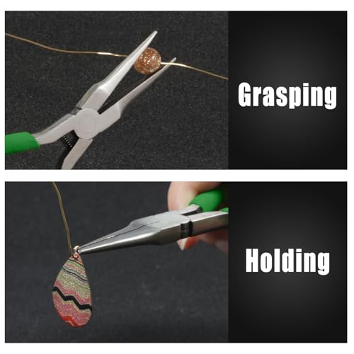 Needle Nose Pliers 5" Smooth Jaw Mini Pliers for Jewelry Making & Beading - style: Needle Nose with Smooth Jaw