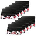 EHDIS 10pcs Vinyl Squeegee 4 Inch Car Vinyl Scraper Decal Applicator Window Tint Wallpaper Smoothing Tool with Black Fabric Felt Edge-Black - color: Black