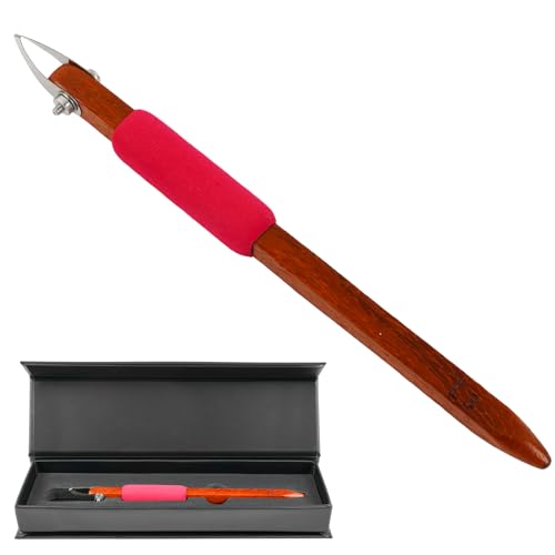 GtohHavea L3 V-Shaped Pottery Carving Tool, 304 Stainless Steel - color: red-V-Shaped Crisp Lines