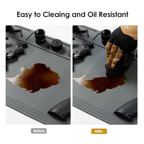 OneTigris Gun Cleaning Mat, Gun Mat - color: Gray, size: Large