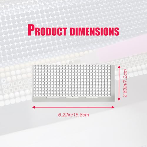 2pcs Stainless Steel Diamond Painting Ruler 5D Mesh Ruler 1020 Blank Grids DIY Art Crafts Painting Tools