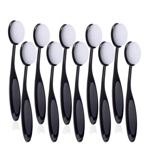 UNIMEIX 10 Pack Craft Ink Blending Brushes Set Tool Card Making Supplies Blender Brush for Card Making（Size 4, 0.82" Brush Head）