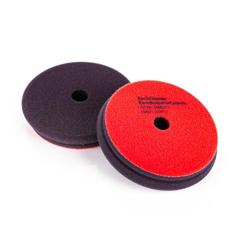 Koch-Chemie - Heavy Cut Pad V2 - Abrasive Sponge for Removing Strong Weathering & Deep Scratches; Low Torsion Forces & High Stability; Long-Lasting Compression Hardness; Contours Easily (126mm x 23mm) - size: 126mm