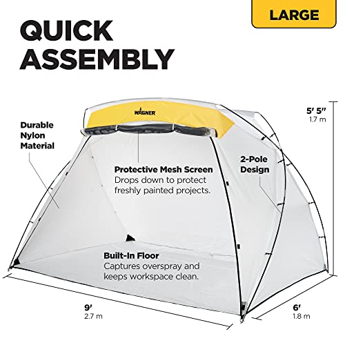 Wagner SprayTech Large Portable Spray Shelter and DIY Paint Booth - style: Large