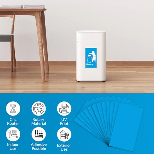 Laser Engraving Blank Blue ABS Double Color Plastic Sheet (Blue) - color: Blue