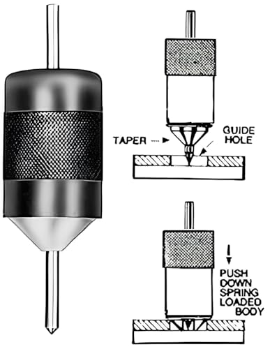 Universal Transfer Center Aligner Punch Hardened Pin Machine Tools Range 3/16" to 5/8 - size: TRANSFER PUNCH 3-1/8"