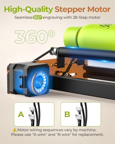 ACMER M3 Laser Rotary Roller, Rotary Module for Cylindrical Engraving - color: M3