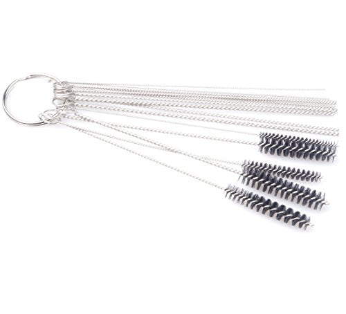 Carburetor Carbon Dirt Jet Remove Cleaner Carb Cleaner Cleaning Brushes Kit Multi Purpose Nylon Tube Brushes - 20 Needles &10 Brushes