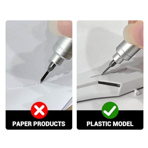 Panel Line Scriber Tool, 2 x 0.1 mm Tungsten Blades for Model Kits - size: 0.1mm