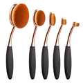 Yoseng Oval Foundation Brush 5 Pcs Toothbrush makeup brushes Fast Flawless Application Liquid Cream Powder Foundation - style: Style A