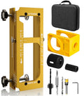 Door Hinge Jig with Door Lock Installation Kit, Includes Storage Case - style: Door Hinge Jig & Door Lock Installation Kit