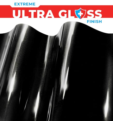 ColorFusion PPF by VViViD, Gloss Metallic Black Dry Apply PPF Vinyl Car Wrap Roll 10ft x 4.9ft - color: Gloss Metallic Black, size: 10ft x 4.9ft