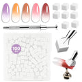 JODSONE 100PCS Soft Nail Sponges for Ombre Gel Polish Pat Gel Brushes