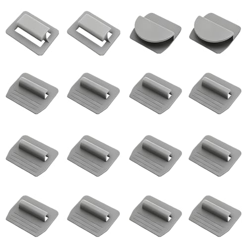 Model Y Sunshade Clips, Roof Sun Shade Insert Fasteners Gray - color: Grey & 16 Pcs