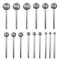 1/8 Shank Diamond Grinding Burr Drill Bit Ball Shape Rotary Bit