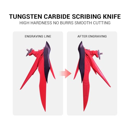 Model Scriber Tool Set – for Gundam, RG Scale, Resin Models – Scribing, Panel Line Engraving, Detailing (Marking Tool, Modeling Hobby)
