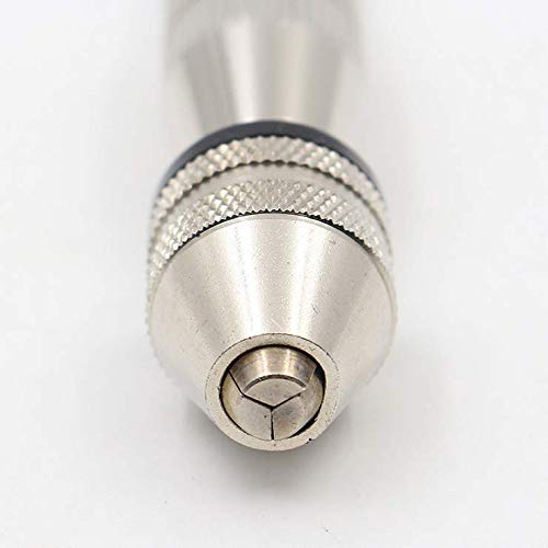 KINGFOREST Hand Drill, 20pc HSS Bits 0.8-3mm, for Wood Resin（Silver） - size: silver-20pcs drills