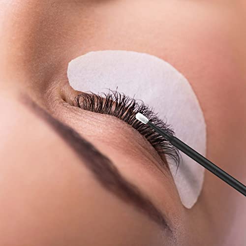 tifanso 400PCS Disposable Micro Cotton Swabs for Eyelash Extensions, Black - color: Black