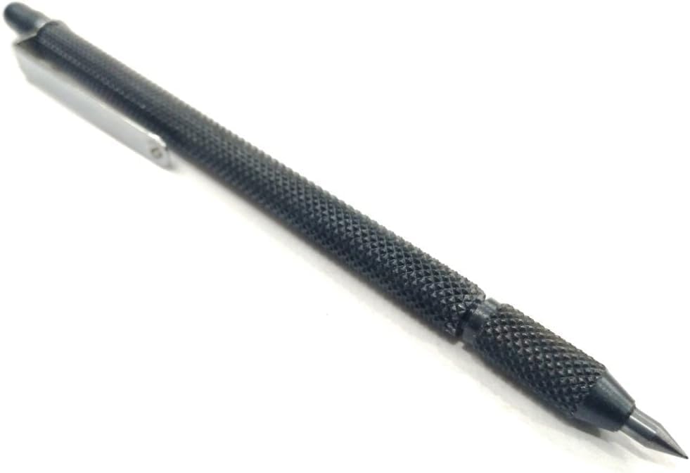 Carbide Pen Point Tipped Scribing Pen Tool Scriber Craft Tool-Knurled Body Machine Tools