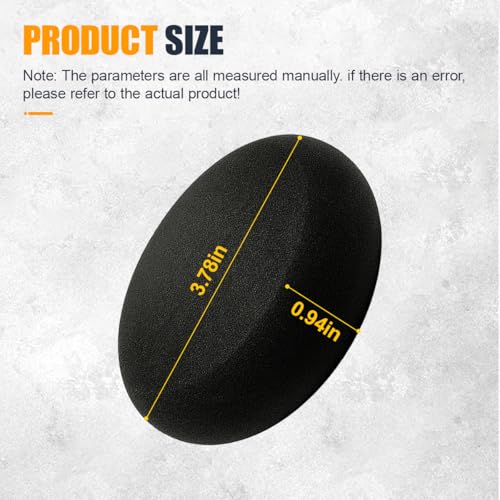10PCS Car Foam Applicator Pads, 3.78" Round Auto Hand Polishing Pads, Compound Vehicle Detailing Sponges for Waxing, Paint, Ceramic, Glass (Black) - color: Black