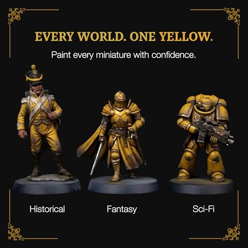Ludus Bellum Miniature Paint Yellow Color 18ml Precision Dropper Bottle - color: Yellow