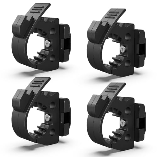 MusixiA Quick Release Rubber Clamp for MOLLE Panel-Shovel Holder for Truck Fits 1"~1.5" Diameter Tool Handles,MOLLE Accessories Adapter Mount 4Pcs - size: MOLLE Panel 4pc