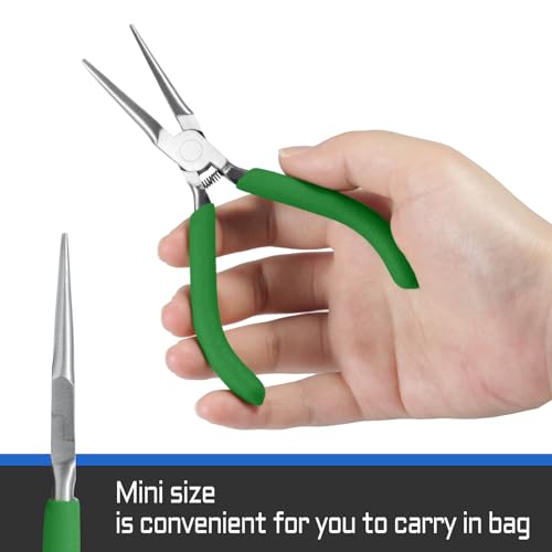 Needle Nose Pliers 5" Smooth Jaw Mini Pliers for Jewelry Making & Beading - style: Needle Nose with Smooth Jaw
